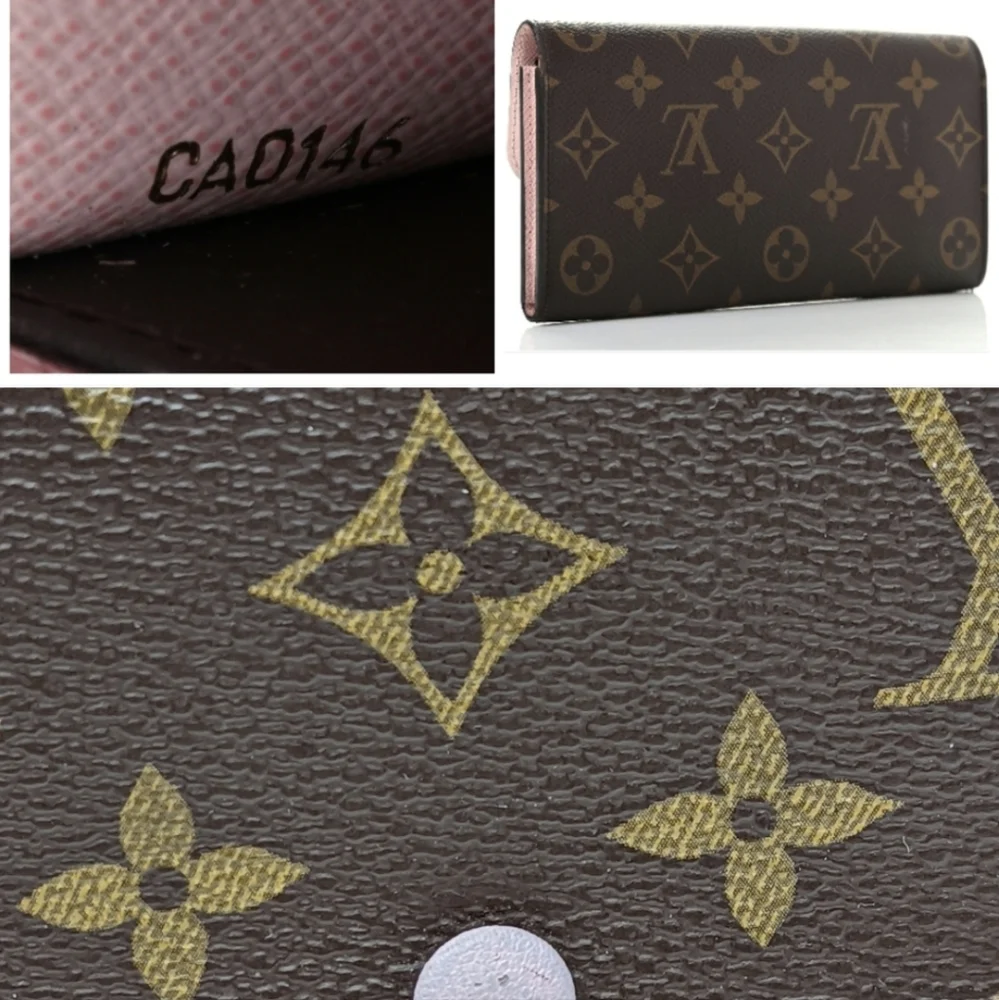 🎉LOUIS VUITTON Monogram Rose Ballerine Emilie Wallet! Comes with dust bag!💓